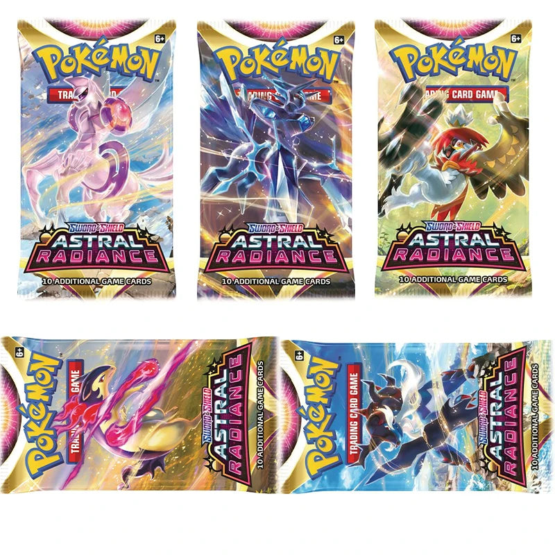 324pcs Pokemon Cards Anime Collectible Crown Zenith Silver Tempest Lost Origin Children Board Game Toy Battle Card Kid Gift