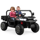 Kids Electric Dump Truck Ride On – 2-Seater Construction Vehicle with Realistic Dump Bed & Shovel