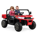 2-Seater Kids Ride On Dump Truck with Dump Bed and Shovel