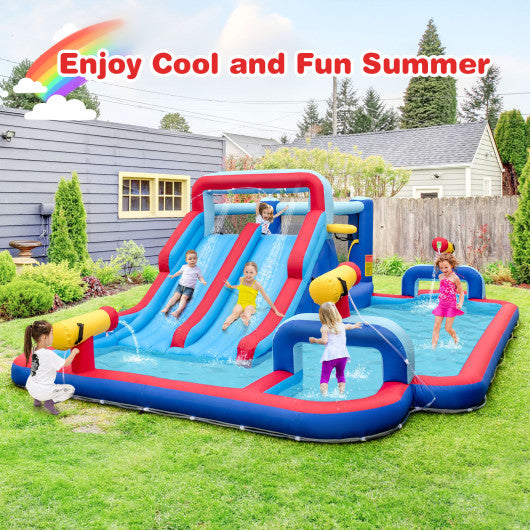 Inflatable Water Slide Park for Kids Backyard Outdoor Fun (without Blower)
