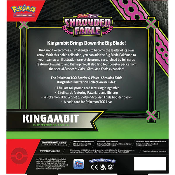 Pokémon TCG Shrouded Fable Kingambit Illustration Collection Scarlet & Violet 6.5