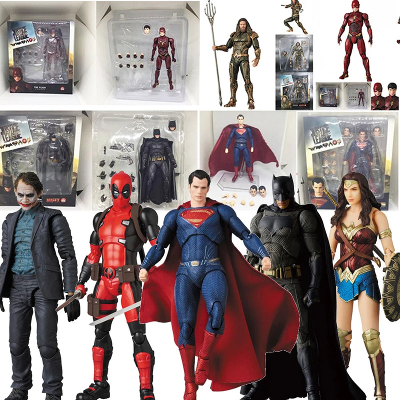 Marvel Action Figure Aquaman, Spiderman, Flash, Batman, Deadpool, Joker, And More Are A Toy Gift