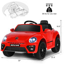 Volkswagen Beetle Kids Electric Ride On Car with Remote Control-Red