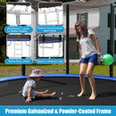 8/10/12/14/15/16Feet Outdoor Trampoline Bounce Combo with Safety Closure Net Ladder-10 ft
