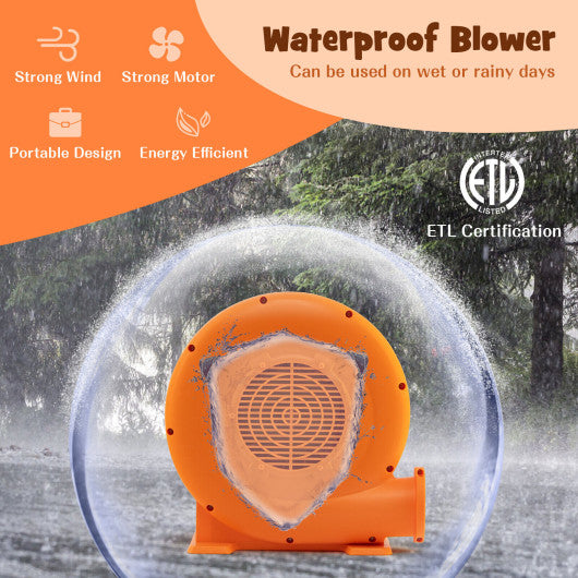 0.5HP/0.7HP/1.0HP Air Blower for Inflatables with 25 feet Wire and GFCI Plug-1.0HP