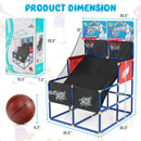 Arcade Basketball Game Set For Kids with 4 Basketballs and Ball Pump