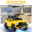 12V Kids Ride on Car with 2.4G Remote Control-Yellow