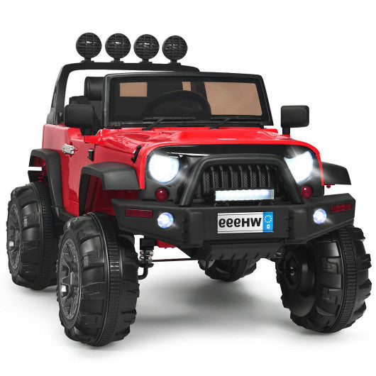 2-Seater Kids Ride On Dump Truck with Dump Bed and Shovel