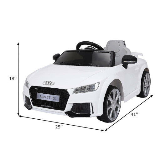12V Kids Electric Ride on Car with Remote Control and Music Function-White