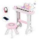 37-key Kids Electronic Piano Keyboard Playset-Pink