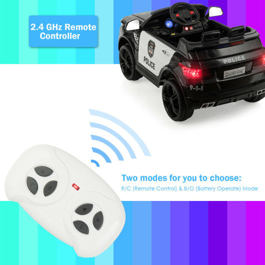 12V Kids Electric Ride On Car with Remote Control-Black