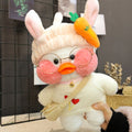 Lalafanfan Café Ducks Plush Toys 30cm Wearing Korean Netred Birthday Gift For Kid