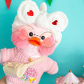 Lalafanfan Café Ducks Plush Toys 30cm Wearing Korean Netred Birthday Gift For Kid