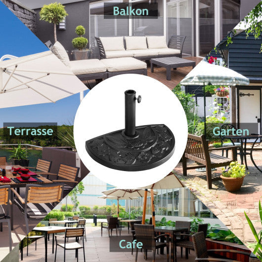 17.5 Inch Heavy Duty Square Umbrella Base Stand of 30 lbs for Outdoor