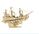 3D Wooden Puzzle Games Boat & Ship Model Toys For Children As Birthday Gift