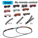 New Electric Train Set RC Trains Toy Railway Remote Control Electric Rail Car Steam Train Children's Electric Railway Trains Toy