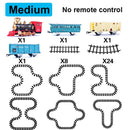 New Electric Train Set RC Trains Toy Railway Remote Control Electric Rail Car Steam Train Children's Electric Railway Trains Toy