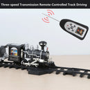 Children's Electric Smoking Rail RC Car Sound Light Music Parent-Child Interaction DIY Assembly Steam Remote Control Train Toy