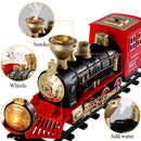 Electric Toy Train Set Diecast Model With Railway Tracks Educational Game For Children