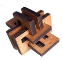 Classic Wooden Puzzle With Burr Interlocking As Brain Teasers For Children And Adults