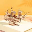 3D Wooden Puzzle Games Boat & Ship Model Toys For Children As Birthday Gift
