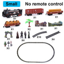 New Electric Train Set RC Trains Toy Railway Remote Control Electric Rail Car Steam Train Children's Electric Railway Trains Toy