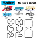 New Electric Train Set RC Trains Toy Railway Remote Control Electric Rail Car Steam Train Children's Electric Railway Trains Toy