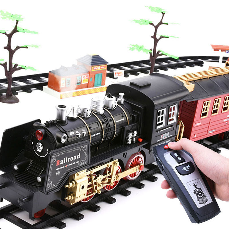 New Electric Train Set RC Trains Toy Railway Remote Control Electric R