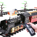 New Electric Train Set RC Trains Toy Railway Remote Control Electric Rail Car Steam Train Children's Electric Railway Trains Toy