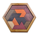 Classic Wooden Puzzle With Burr Interlocking As Brain Teasers For Children And Adults