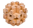 Classic Wooden Puzzle With Burr Interlocking As Brain Teasers For Children And Adults
