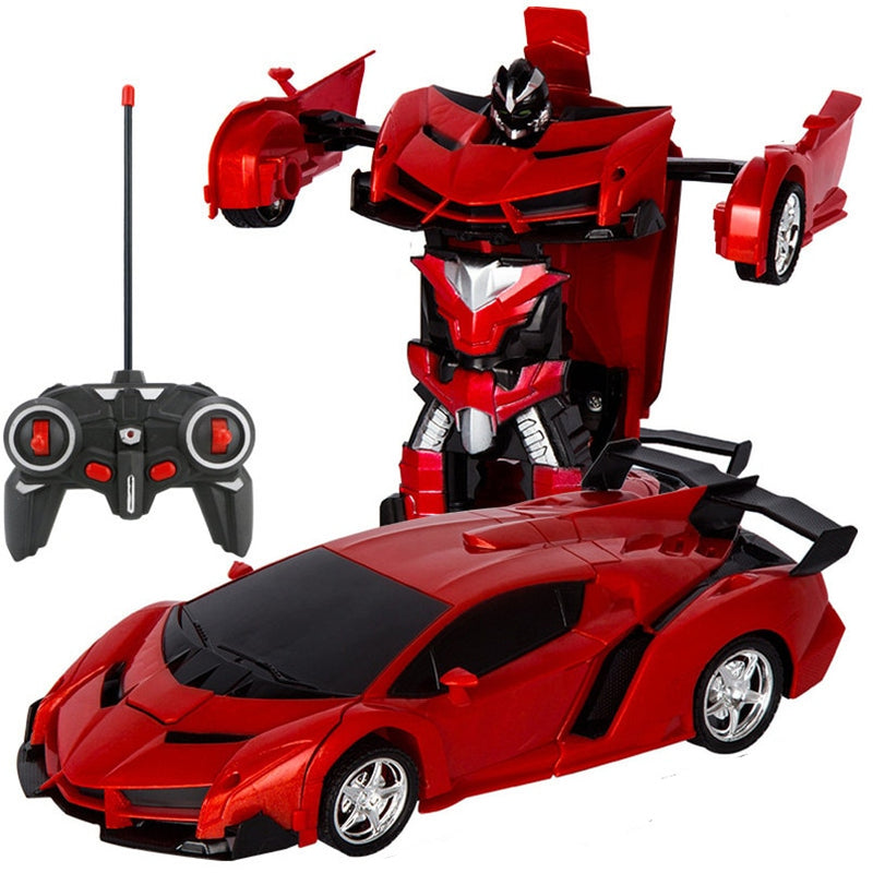 2 in 1 Electric RC Car Transformation Robots Children Boys Toys Outdoor Remote Control Sports Deformation Car Robots Model Toy