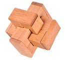Classic Wooden Puzzle With Burr Interlocking As Brain Teasers For Children And Adults