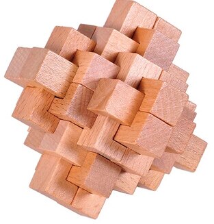 Classic Wooden Puzzle Mind Brain Teasers Burr Interlocking Puzzles Game Toys for Adults Children
