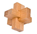 Classic Wooden Puzzle With Burr Interlocking As Brain Teasers For Children And Adults