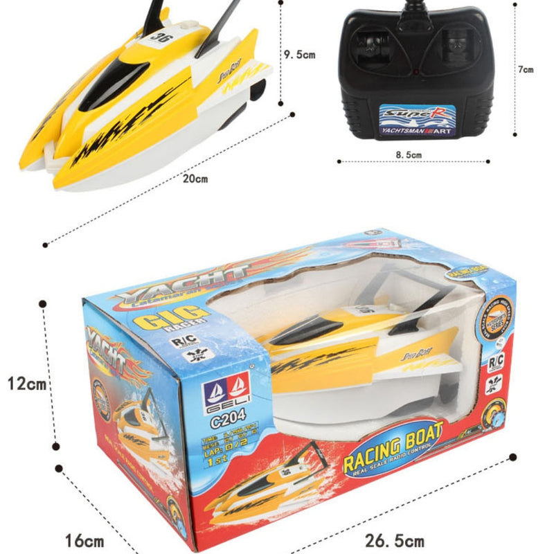 4 channels RC Boats Plastic Electric Remote Control Speed Boat  Twin Motor Kid Chirdren Toy