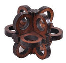 Classic Wooden Puzzle With Burr Interlocking As Brain Teasers For Children And Adults