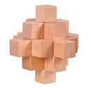 Classic Wooden Puzzle With Burr Interlocking As Brain Teasers For Children And Adults
