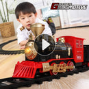 Electric Toy Train Set Diecast Model With Railway Tracks Educational Game For Children