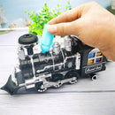 Children's Electric Smoking Rail RC Car Sound Light Music Parent-Child Interaction DIY Assembly Steam Remote Control Train Toy