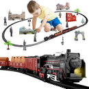 Electric Toy Train Set Diecast Model With Railway Tracks Educational Game For Children