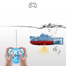Mini RC Submarine 0.1m/s Speed Remote Control Boat Waterproof Diving Toy Simulation Model Gift for Kids Boys Girls New Year Gift
