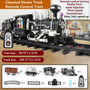 lntelligent Programming Add Water Smoke Remote Control Train 80CM DIY Assembly Parent-Child Interaction Classical Steam RC Toys