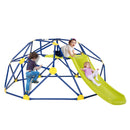 Kids Climbing Dome with Slide and Fabric Cushion for Garden Yard