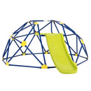 Kids Climbing Dome with Slide and Fabric Cushion for Garden Yard