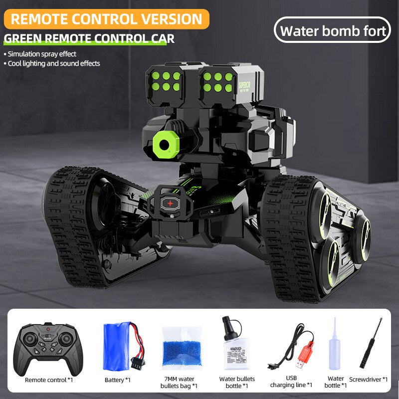 Children's remote control car gesture sensing battle tank four-wheel drive off-road mecha boy toy car
