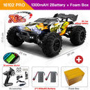 ZWN 1:16 70KM/H Or 50KM/H 4WD RC Car With LED Remote Control Cars High Speed Drift Monster Truck for Kids vs Wltoys 144001 Toys
