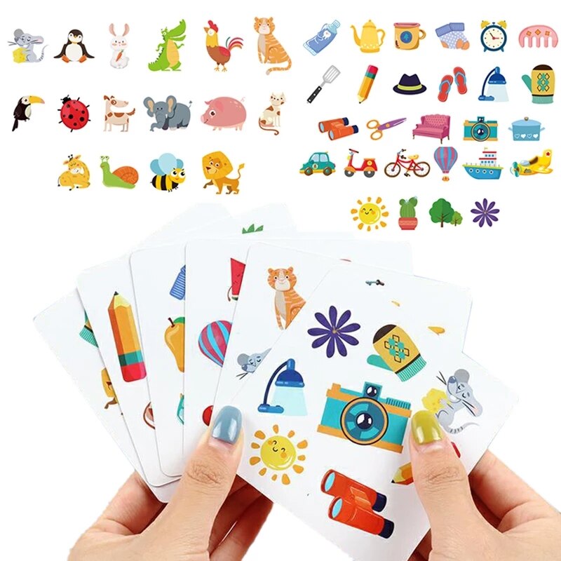 Children Memory Matching Cards Toys Animal Traffic Cognition Boards Games Early Educational Logical Thinking Toys Brain Training