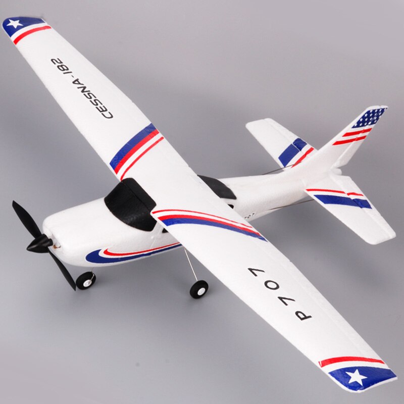 RC 2.4G Airplane With Fixed Wing And Gyroscope Can Be Used As Outdoor Toys, Drone, Or A CESSNA 182 Plane Gift