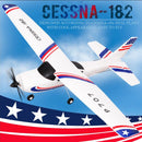 RC 2.4G Airplane With Fixed Wing And Gyroscope Can Be Used As Outdoor Toys, Drone, Or A CESSNA 182 Plane Gift